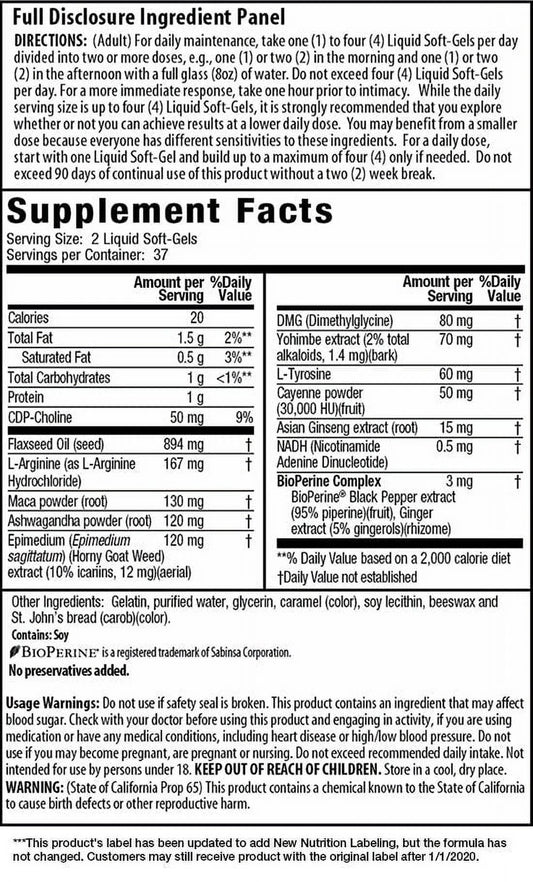 Steel-Libido – 75 Liquid Soft-Gels